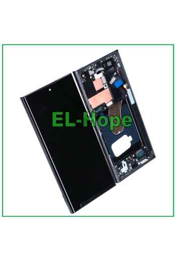 PANTALLA TÁCTIL OLED LCD + MARCO PARA SAMSUNG GALAXY S23 ULTRA SM-S918 NEGRO