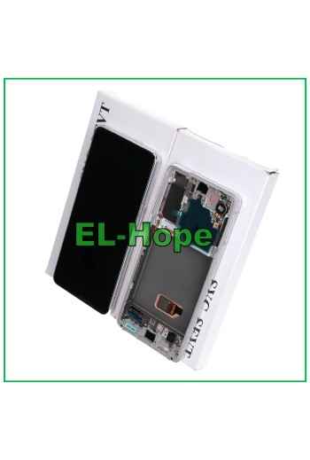 PANTALLA TÁCTIL + MARCO LCD SERVICIO ORIGINAL SAMSUNG GALAXY S21 SM G991 BLANCO