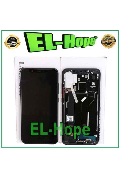 MARCO DE PANTALLA LCD TÁCTIL ORIGINAL XIAOMI MI8 MI 8 M1803E1A M1803E1C NEGRO