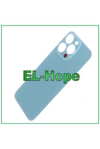 CUBIERTA TRASERA DE BATERÍA DE CRISTAL PARA IPHONE 13 PRO BIG HOLE AZUL SIERRA
