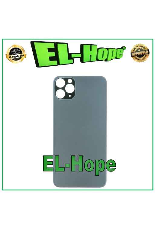CUBIERTA TRASERA DE CRISTAL PARA BATERÍA DE IPHONE 11 PRO MAX VERDE MEDIANOCHE