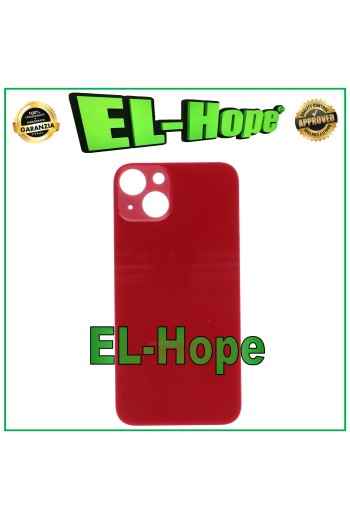 CUBIERTA TRASERA DE BATERÍA DE CRISTAL PARA IPHONE 13 CUBIERTA TRASERA AGUJERO GRANDE ROJO