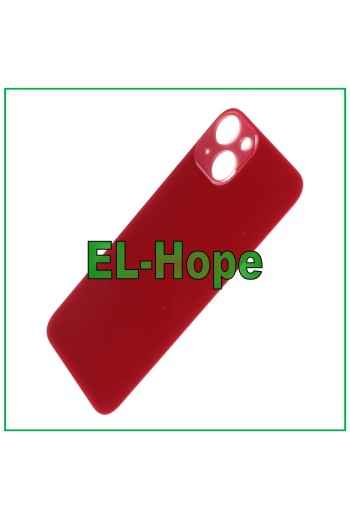 CUBIERTA TRASERA DE BATERÍA DE CRISTAL PARA IPHONE 13 CUBIERTA TRASERA AGUJERO GRANDE ROJO
