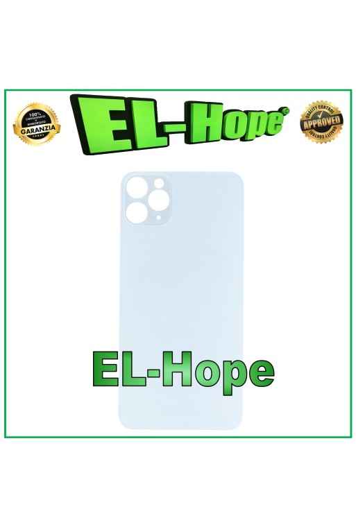 CUBIERTA TRASERA DE CRISTAL CUBIERTA DE BATERÍA PARA IPHONE 11 PRO MAX PLATA