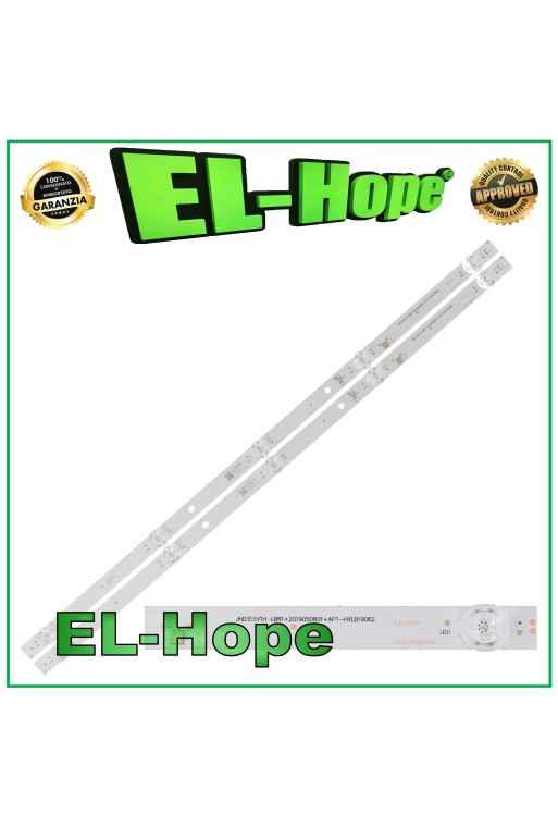 KIT DE 2 BARRAS DE 5 TIRAS LED PARA TV DE 32 TOSHIBA LB1599 JHD315V1H 2019050801 HXLB19062