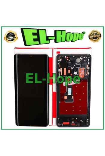 MARCO DE PANTALLA + PANTALLA TÁCTIL PARI SERVICIO ORIGINAL PARA HUAWEI P30 PRO VOG-L09 L29 NEGRO