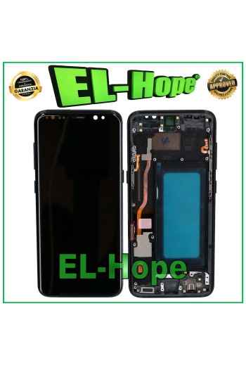 PANTALLA TFT LCD + MARCO PARA SAMSUNG GALAXY S8 SM-G950 F PANTALLA TÁCTIL CRISTAL NEGRO