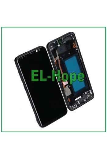 PANTALLA TFT LCD + MARCO PARA SAMSUNG GALAXY S8 SM-G950 F PANTALLA TÁCTIL CRISTAL NEGRO