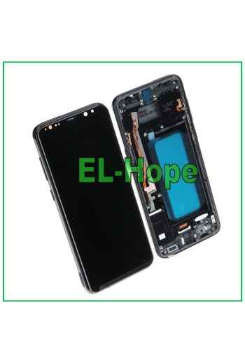 PANTALLA LCD CON MARCO TFT PARA SAMSUNG GALAXY S8 PLUS SM-G955 PANTALLA TÁCTIL CRISTAL NEGRO