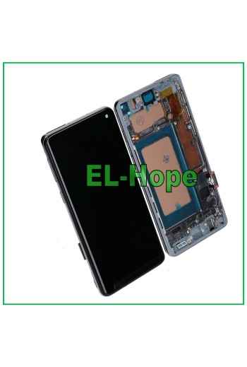 PANTALLA LCD TFT + MARCO PARA SAMSUNG GALAXY S10 SM-G973F PANTALLA TÁCTIL CRISTAL NEGRO