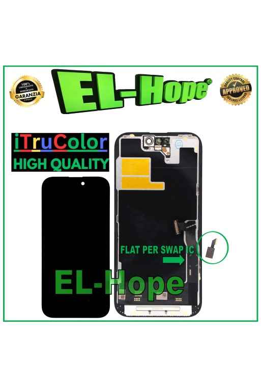 Pantalla LCD OLED suave iTruColor para Apple iPhone 14 Pro con pantalla tactil de cristal
