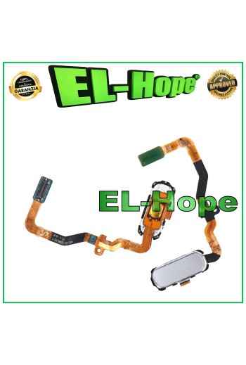 BOTÓN HOME CENTRAL HUELLA DACTILAR SAMSUNG GALAXY S7 SM-G930F IMPRESIÓN PLANA PLATA
