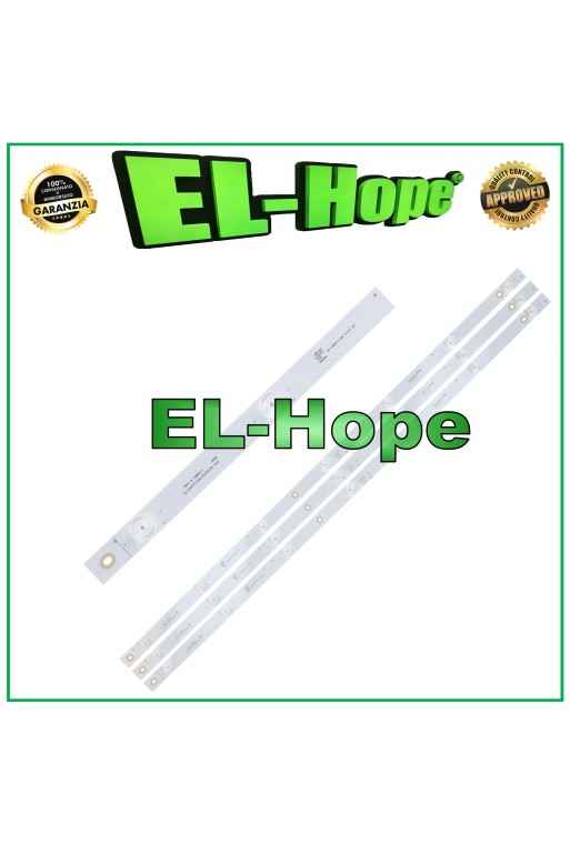 KIT 3 BARRAS 7 LEDS PARA TV 40 SABA TV JL.D40071330-002AS-M_V02 SA40S50 L758mm