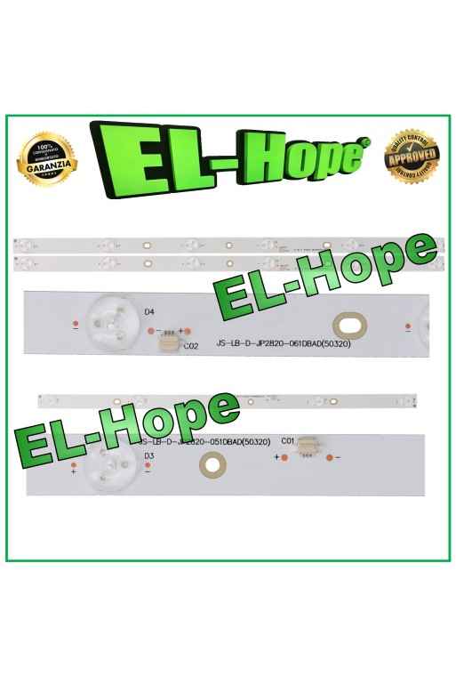 KIT DE 3 BARRAS LED PARA TV AKAI DE 28 JS-LB-D-JP2820-061DBAD / JS-LB-D-JP2820-051DBAD