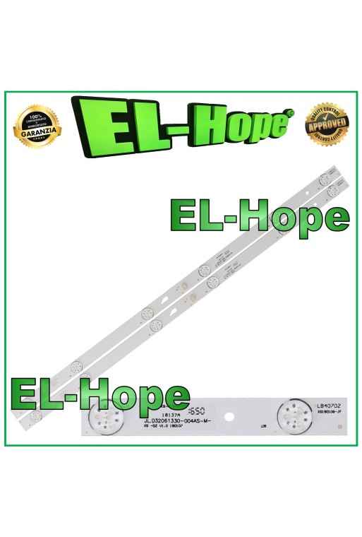 KIT DE 2 BARRAS DE 6 TIRAS LED PARA TV HAIER DE 32 JL.D32061330- 004AS-M 057GS-M LB407DZ 