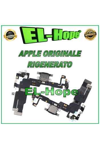 Conector de carga plano original Apple iPhone 15 negro reacondicionado