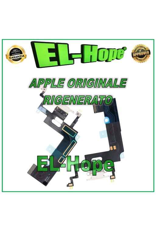 Conector de carga plano original Apple iPhone XR blanco reacondicionado