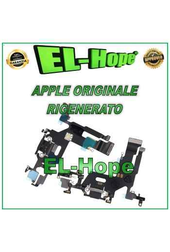 Conector de carga plano original Apple iPhone 11 negro reacondicionado