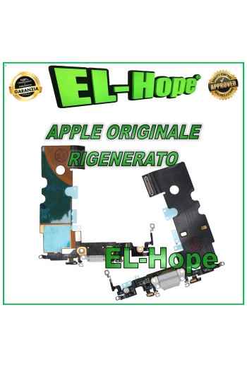 Conector de carga original Apple iPhone 8 SE 2020 reacondicionado, plano, blanco