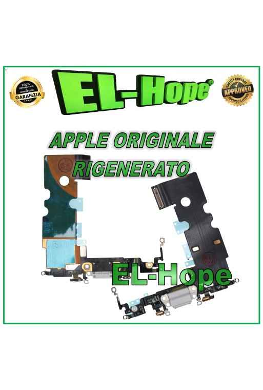 Conector de carga original Apple iPhone 8 SE 2020 reacondicionado, plano, blanco