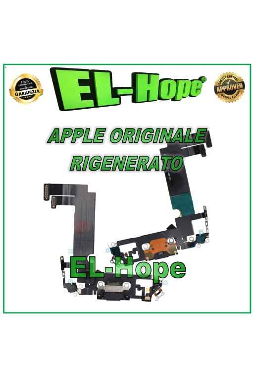 Conector de carga plano original Apple iPhone 12 Mini negro reacondicionado