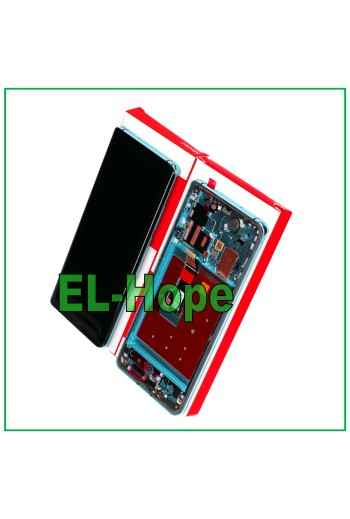 MARCO DE PANTALLA TÁCTIL PARI SERVICIO ORIGINAL PARA HUAWEI P30 PRO VOG-L09 AURORA AZUL