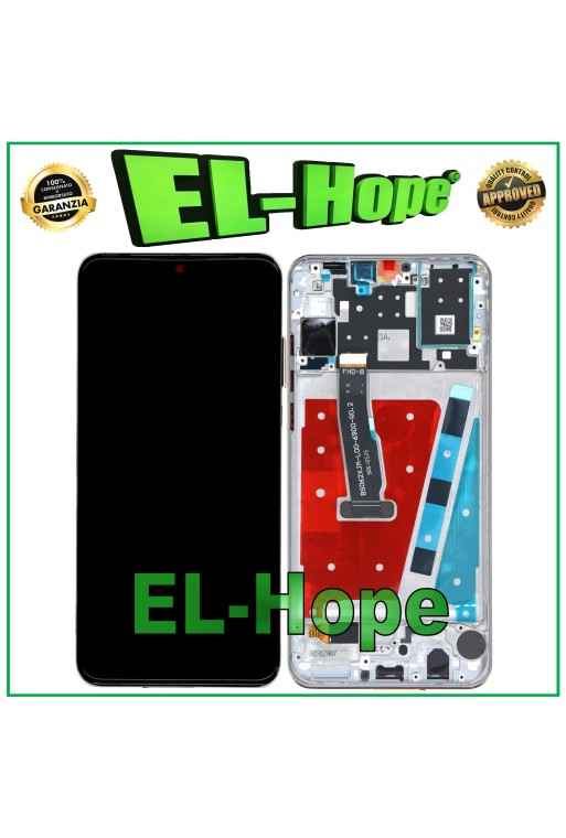 MARCO DE PANTALLA LCD PARA HUAWEI P30 LITE MAR-LX1M MAR-LX1A LX2J 48 MP TÁCTIL BLANCO