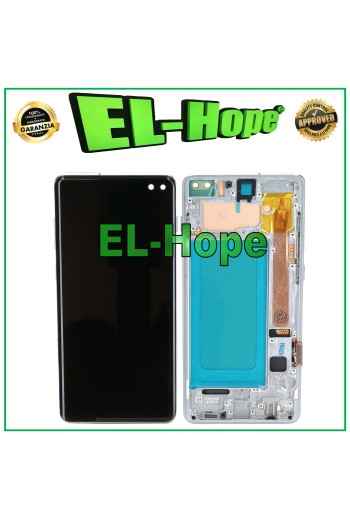 PANTALLA TFT LCD + MARCO PARA SAMSUNG GALAXY S10 PLUS SM-G975F PANTALLA TÁCTIL BLANCA