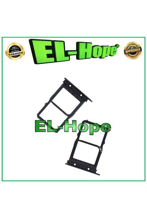 COMPARTIMENTO PARA RANURA DE CARRIL LECTOR DE TARJETA SIM + MICRO SD PARA HUAWEI P30 ELE-L09 L29 NEGRO