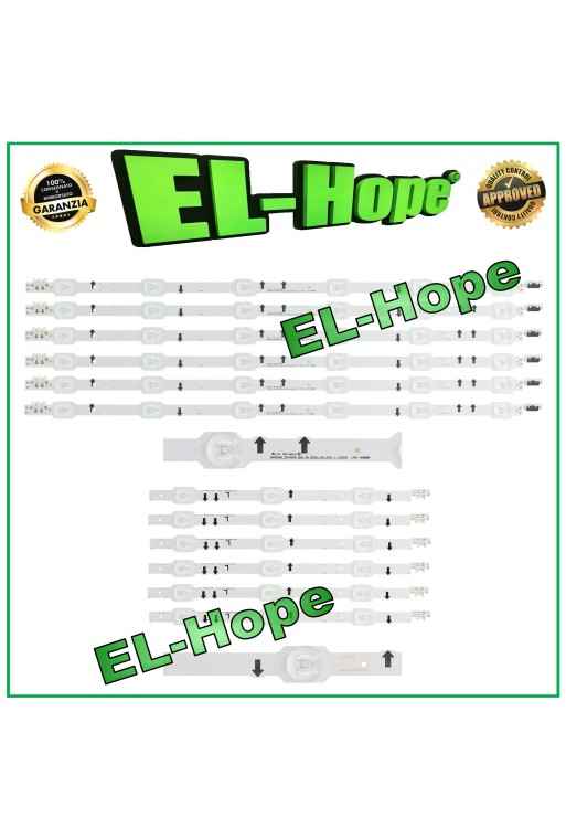KIT DE 12 BARRAS LED PARA TV DE 40 SAMSUNG DUGE-400DCB-R4 2014SVS-UHD-40-3228 LB520 LB521