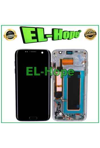 PANTALLA OLED CON MARCO PARA SAMSUNG GALAXY S7 EDGE SM-G935 PANTALLA TÁCTIL CRISTAL NEGRO