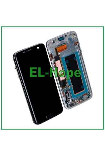 PANTALLA OLED CON MARCO PARA SAMSUNG GALAXY S7 EDGE SM-G935 PANTALLA TÁCTIL CRISTAL NEGRO