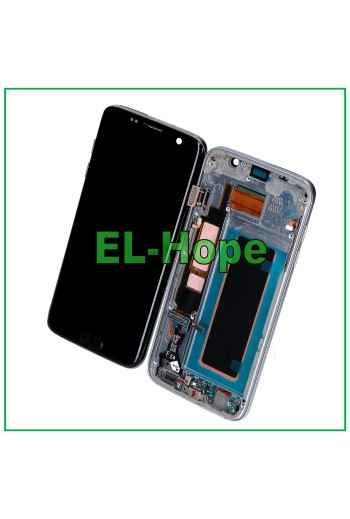 PANTALLA OLED CON MARCO PARA SAMSUNG GALAXY S7 EDGE SM-G935 PANTALLA TÁCTIL CRISTAL NEGRO
