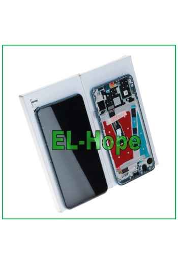 PANTALLA ORIGINAL DE MARCO IGUAL SERVICIO HUAWEI P30 LITE MAR-LX1M 48 MP TÁCTIL AZUL