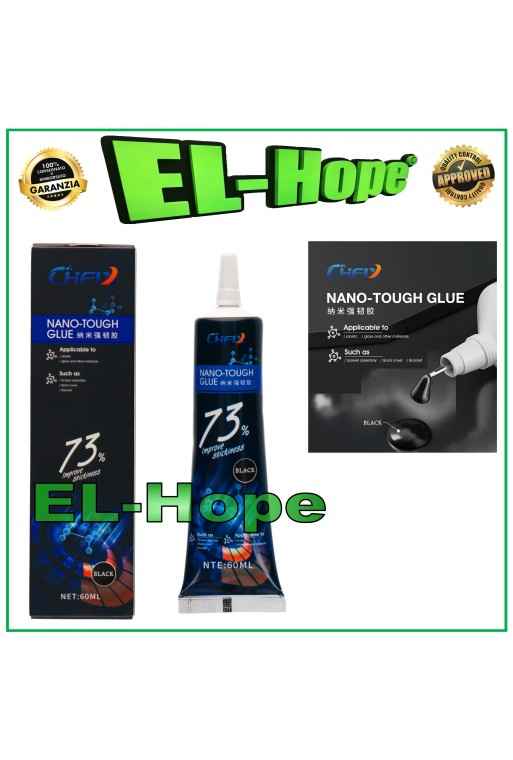 CHFIX PEGAMENTO NANORESISTENTE DE FRAGUADO RÁPIDO MULTIUSOS PARA PEGAR MARCOS LCD 60ML NEGRO