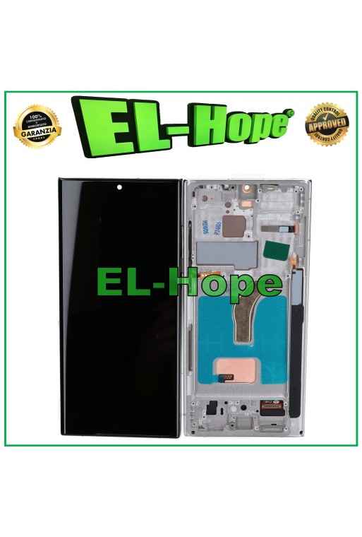 PANTALLA TFT LCD + MARCO TÁCTIL PARA SAMSUNG GALAXY S22 ULTRA 2022 SM-S908 BLANCO