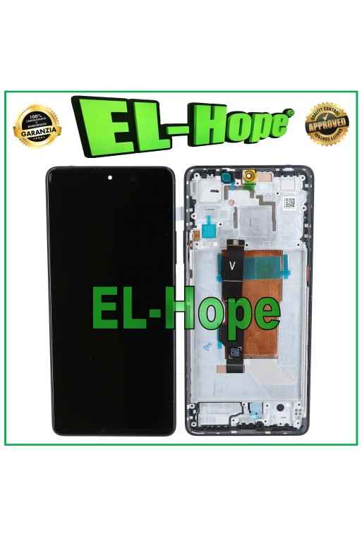 PANTALLA LCD CON MARCO OLED PARA XIAOMI REDMI NOTE 12 TURBO 5G PANTALLA TÁCTIL CRISTAL NEGRO