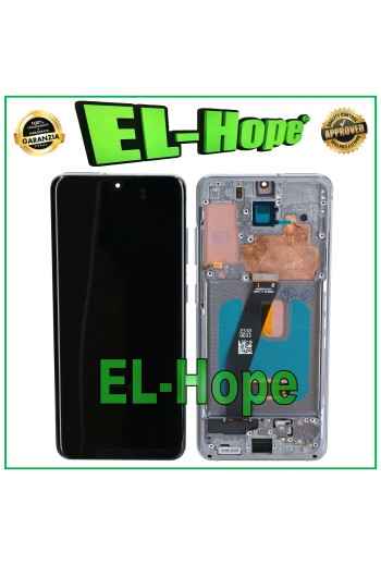 PANTALLA LCD OLED + MARCO PARA SAMSUNG GALAXY S20 SM-G980 G981 CRISTAL TÁCTIL GRIS