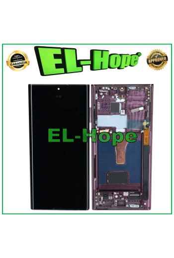 PANTALLA LCD TÁCTIL CON MARCO OLED PARA SAMSUNG GALAXY S22 ULTRA 2022 SM-S908 BORGOÑA