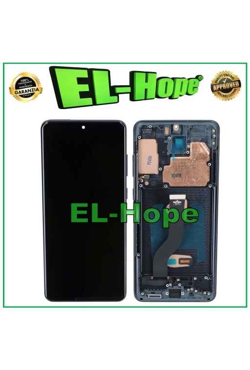 PANTALLA LCD CON MARCO TFT PARA SAMSUNG GALAXY S20+ PLUS SM-G985 G986 CRISTAL NEGRO TÁCTIL