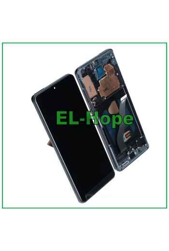 PANTALLA LCD CON MARCO TFT PARA SAMSUNG GALAXY S20+ PLUS SM-G985 G986 CRISTAL NEGRO TÁCTIL