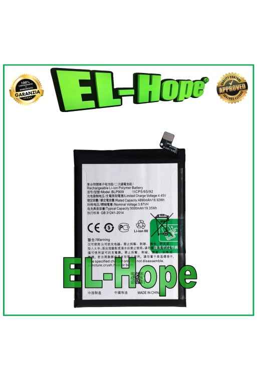 BATERÍA BLP909 1ICP5/65/92 PARA OPPO REALME 9 5G RMX3474 RMX3388 IGUAL ORIGINAL