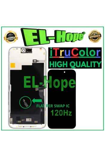 Pantalla LCD OLED suave iTruColor de 120 Hz para Apple iPhone 15 Pro Max con cristal tactil