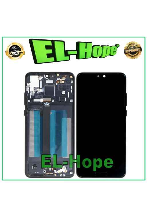 PANTALLA LCD + MARCO PARA HUAWEI P20 EML L09 L09C L29 AL00 PANTALLA TÁCTIL CRISTAL NEGRO