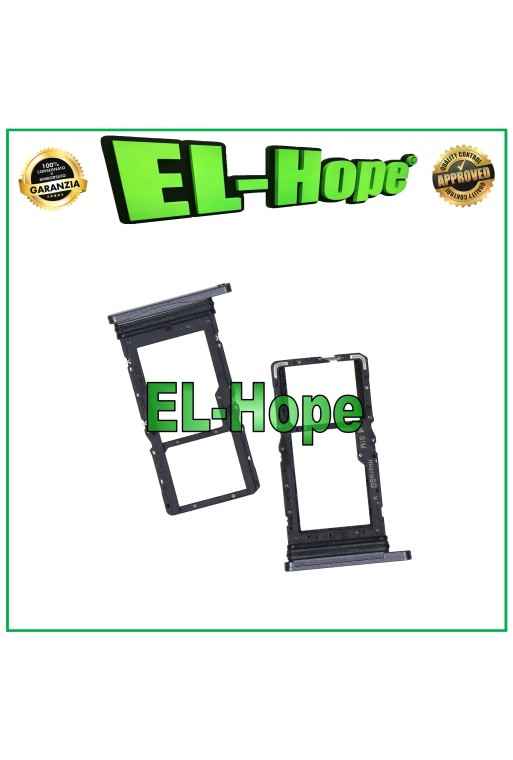 RANURA PARA CARRIL COMPARTIMENTO PARA TARJETA SIM MICRO SD SAMSUNG GALAXY TAB A7 SM T500 T505 NEGRO
