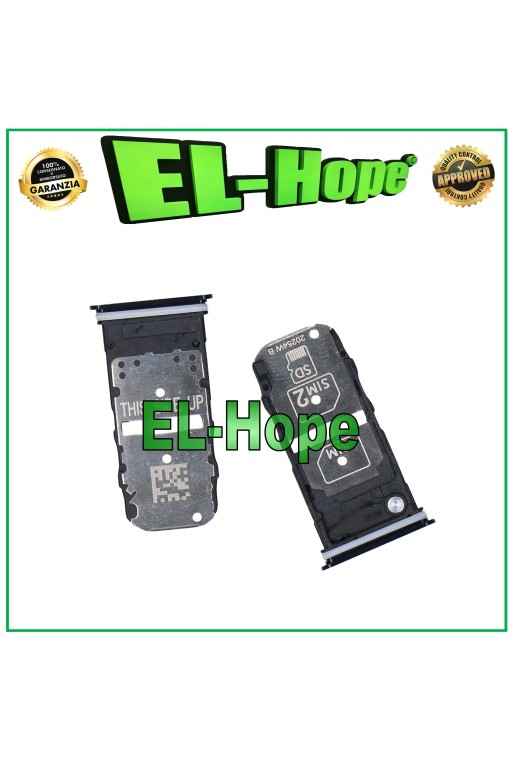 RANURA CARRIL COMPARTIMENTO TARJETA SIM MICRO SD PARA MOTOROLA MOTO EDGE 5G XT2063 NEGRO