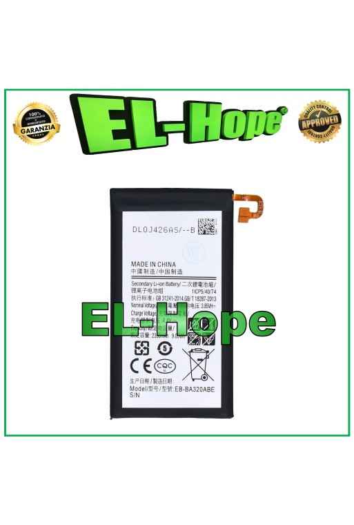 BATERÍA EB-BA320ABE PARA SAMSUNG GALAXY A3 2017 SM-A320 2350 mAh IGUAL A LA ORIGINAL