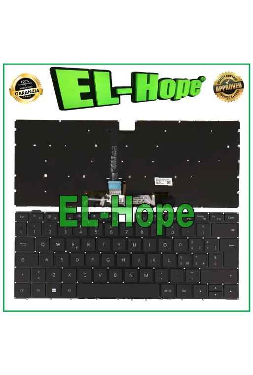 TECLADO ITALIANO PARA PORTÁTIL HUAWEI MATEBOOK MAGICBOOK D14 D15 RETROILUMINADO