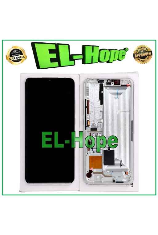 MARCO ORIGINAL PANTALLA LCD XIAOMI Mi NOTE 10 /10 Pro PANTALLA TÁCTIL BLANCO PLATA