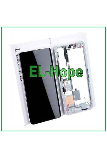 MARCO ORIGINAL PANTALLA LCD XIAOMI Mi NOTE 10 /10 Pro PANTALLA TÁCTIL BLANCO PLATA